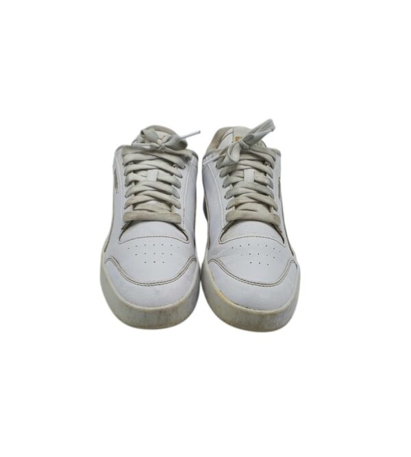 Adidasi unisex Puma 40 , imitatie piele , alb - imagine 5