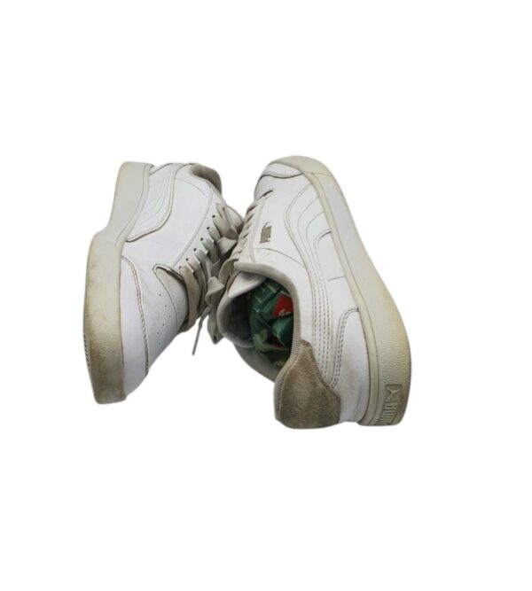 Adidasi unisex Puma 40 , imitatie piele , alb - imagine 4