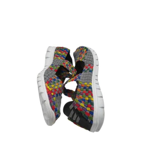 Espadrile dama 38 , material textil , multicolor - imagine 4