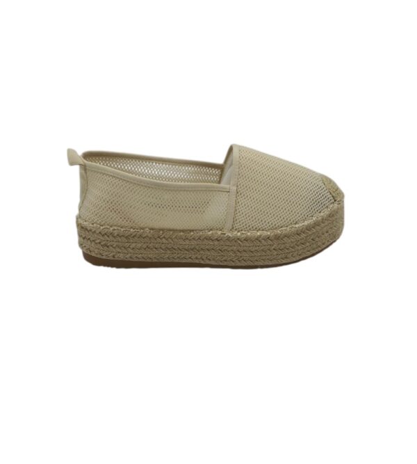 Espadrile dama A&H 40 , material textil , bej - imagine 1