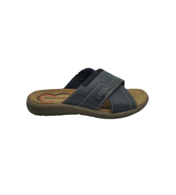 Saboti barbati Salamander 43 , piele , negru maro - imagine 1