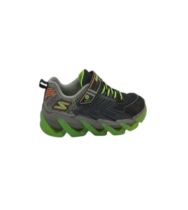 Adidasi copii Skechers 32 , imitatie piele , material textil , gri verde - imagine 1