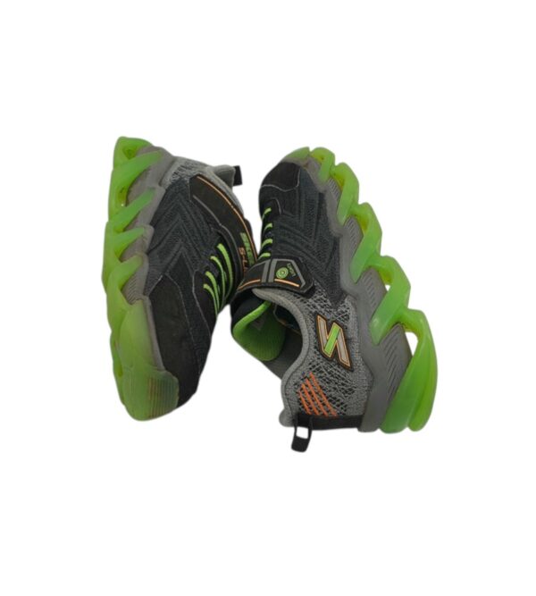 Adidasi copii Skechers 32 , imitatie piele , material textil , gri verde - imagine 4