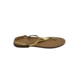 Sandale dama Zara 38 , imitatie piele , auriu maro