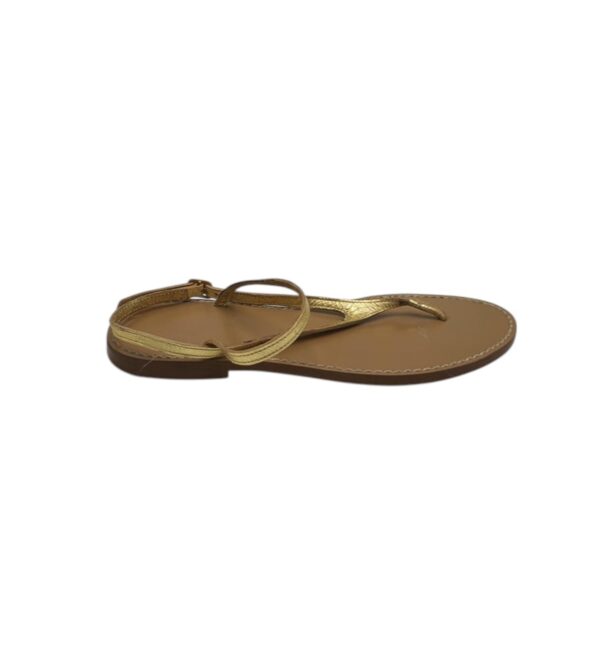 Sandale dama Zara 38 , imitatie piele , auriu maro - imagine 1