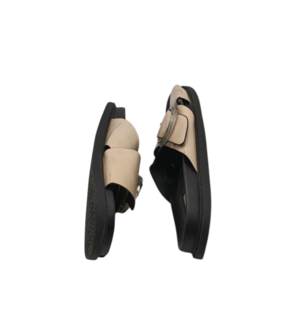Saboti dama Topshop 39 , imitatie piele , negru bej - imagine 4