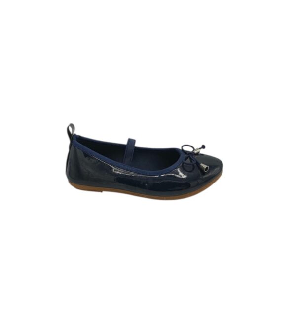 Balerini copii 30 , imitatie piele , bleumarin - imagine 1
