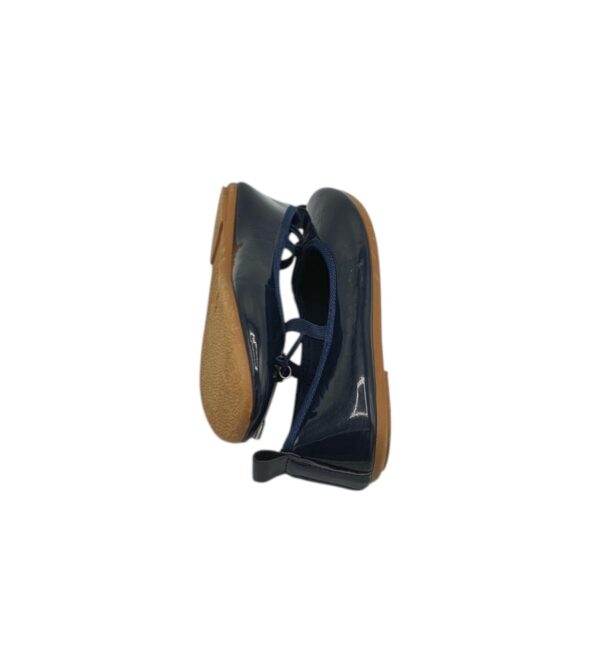 Balerini copii 30 , imitatie piele , bleumarin - imagine 4