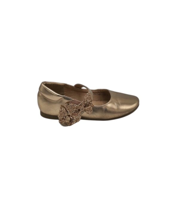 Balerini copii Cupcake 30 , imitatie piele , auriu - imagine 1