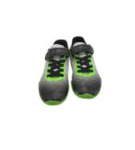 Adidasi copii 28 , imitatie piele , alb negru verde - imagine 5