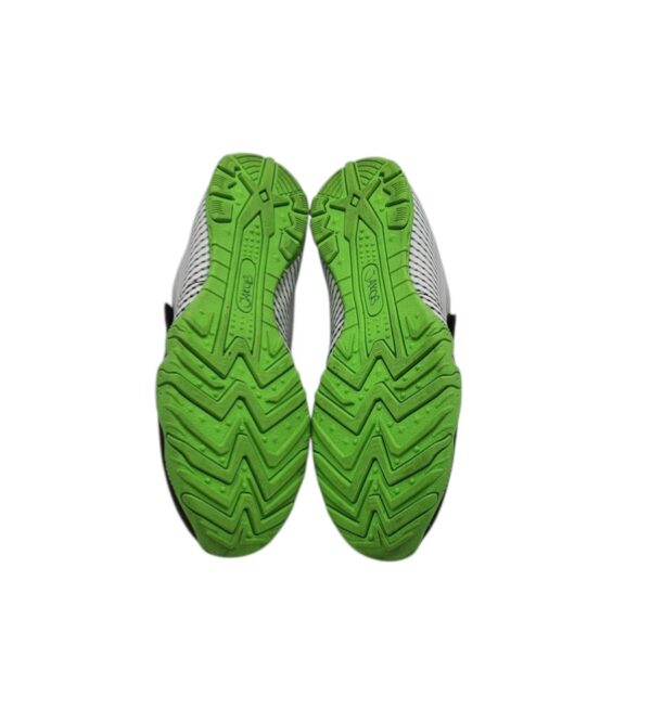 Adidasi copii 28 , imitatie piele , alb negru verde - imagine 3