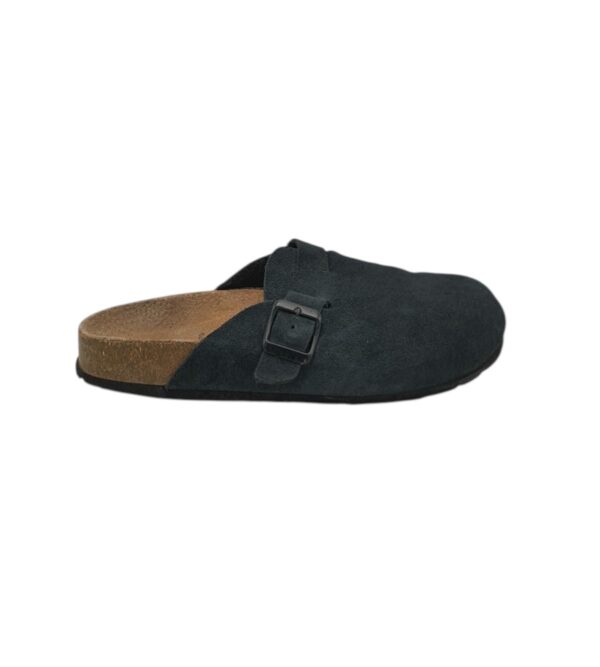 Saboti barbati 43 , piele intoarsa , negru maro - imagine 1
