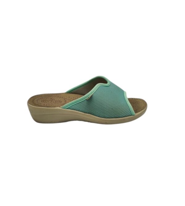 Saboti dama Fly Flot 40 , material textil , albastru maro - imagine 1