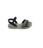 Sandale copii Puccetti 31 , imitatie piele , material textil , argintiu negru