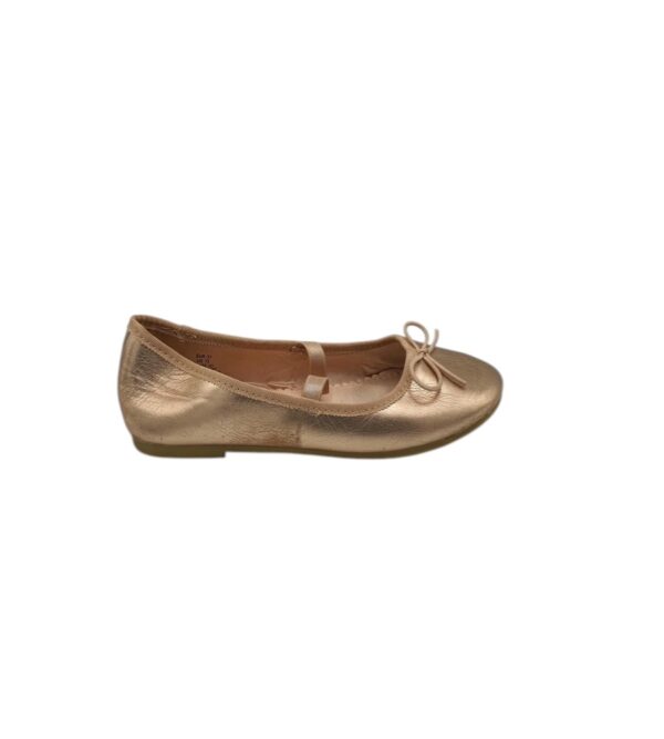 Balerini copii H&M 31 , imitatie piele , auriu - imagine 1