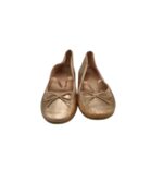 Balerini copii H&M 31 , imitatie piele , auriu - imagine 5