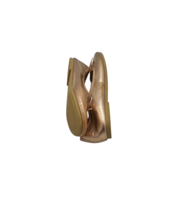 Balerini copii H&M 31 , imitatie piele , auriu - imagine 4