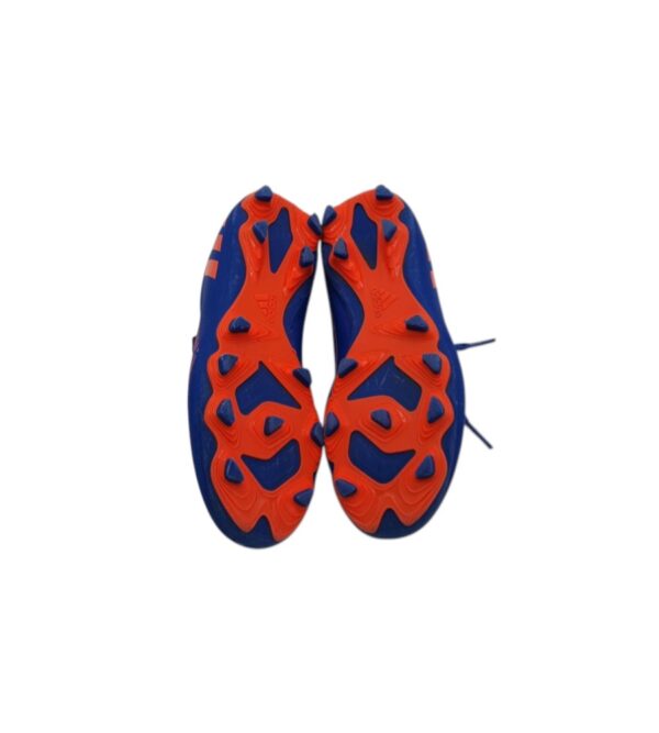Incaltaminte sport copii Adidas 30 , imitatie piele , albastru portocaliu - imagine 3