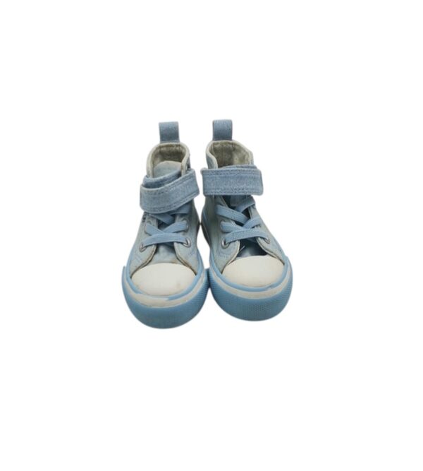 Tenisi copii 19 , material textil , albastru alb - imagine 5
