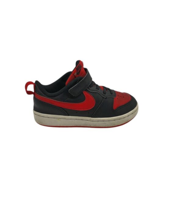 Adidasi copii Nike 33, imitatie de piele, piele, rosu negru - imagine 1