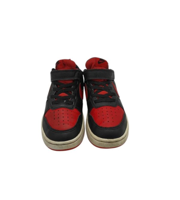Adidasi copii Nike 33, imitatie de piele, piele, rosu negru - imagine 3