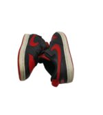 Adidasi copii Nike 33, imitatie de piele, piele, rosu negru - imagine 4