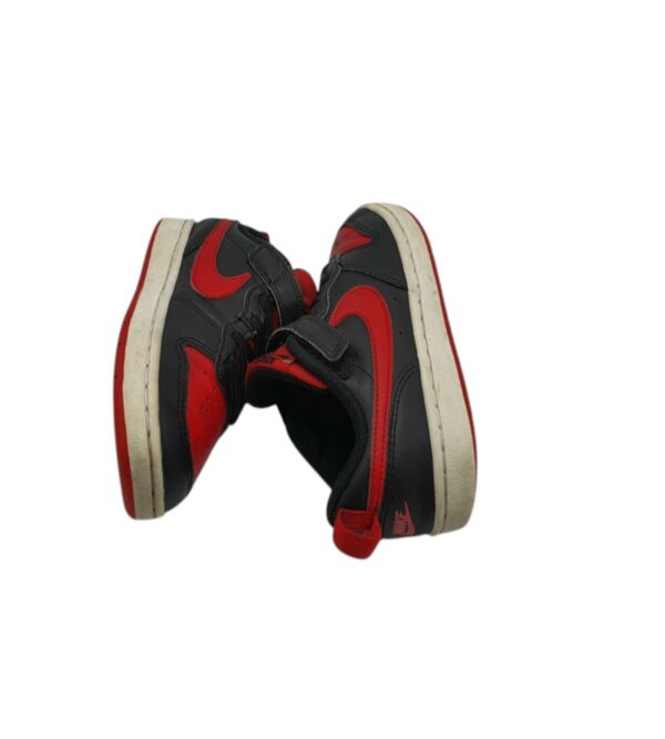 Adidasi copii Nike 33, imitatie de piele, piele, rosu negru - imagine 4