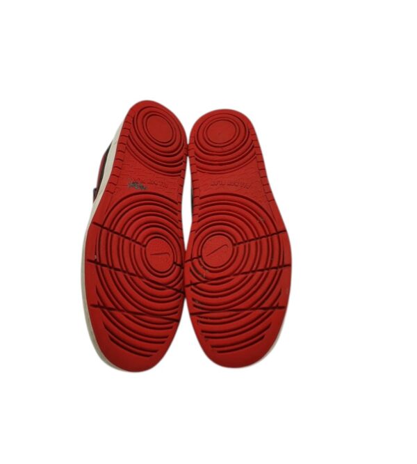 Adidasi copii Nike 33, imitatie de piele, piele, rosu negru - imagine 5
