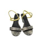 Sandale dama Next 40, imitatie de piele, gri negru - imagine 3