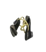Sandale dama Next 40, imitatie de piele, gri negru - imagine 4
