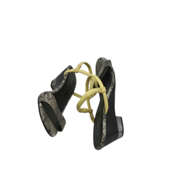 Sandale dama Next 40, imitatie de piele, gri negru - imagine 4