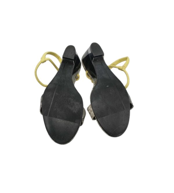 Sandale dama Next 40, imitatie de piele, gri negru - imagine 5