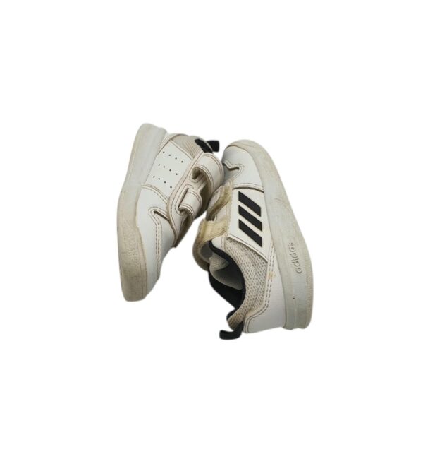 Adidasi copii Adidas 23, imitatie de piele, alb - imagine 4