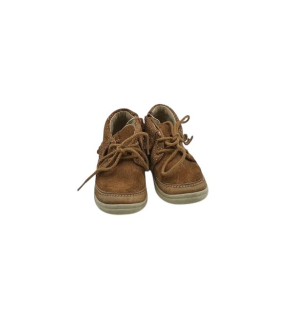 Adidasi copii Clarks 22, piele intoarsa, maro - imagine 3