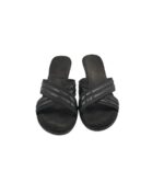 Saboti dama Ariane 38, imitatie de piele, material textil, negru - imagine 3