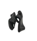 Saboti dama Ariane 38, imitatie de piele, material textil, negru - imagine 4