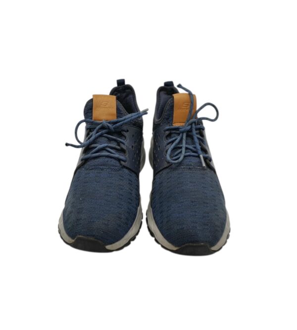 Adidasi barbati Skechers 45, imitatie de piele, material textil, albastru - imagine 3