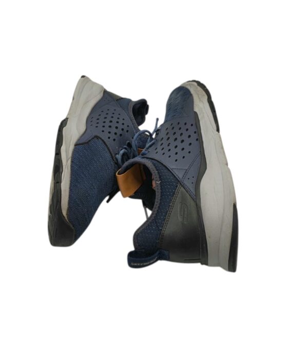 Adidasi barbati Skechers 45, imitatie de piele, material textil, albastru - imagine 4