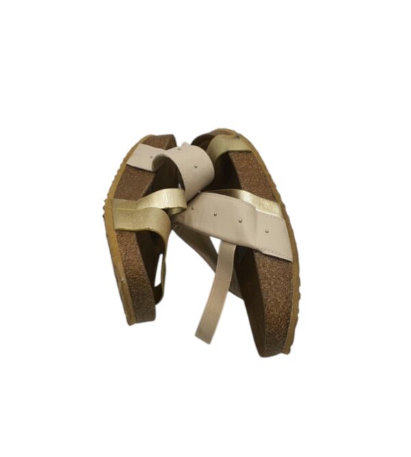 Sandale dama Walkmaxx 37, imitatie de piele, auriu crem - imagine 4