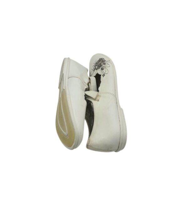 Balerini copii Junior 33, imitatie de piele, alb - imagine 4