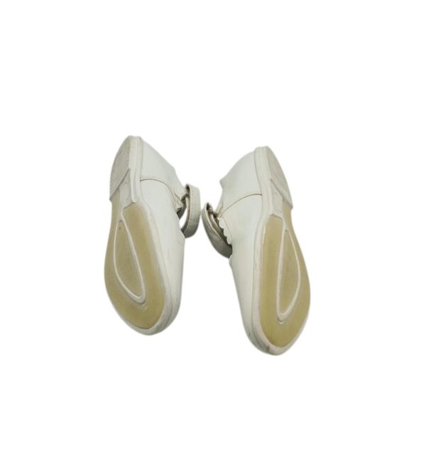 Balerini copii Junior 33, imitatie de piele, alb - imagine 5