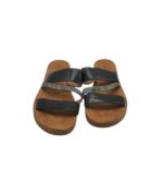Saboti dama Mia 37, imitatie de piele, negru - imagine 3