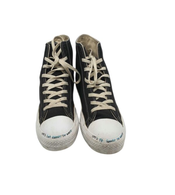 Tenisi barbati Converse 44, material textil, negru - imagine 3