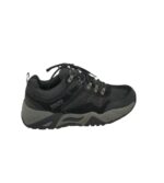 Adidasi barbati Skechers 46, material textil, piele intoarsa, negru