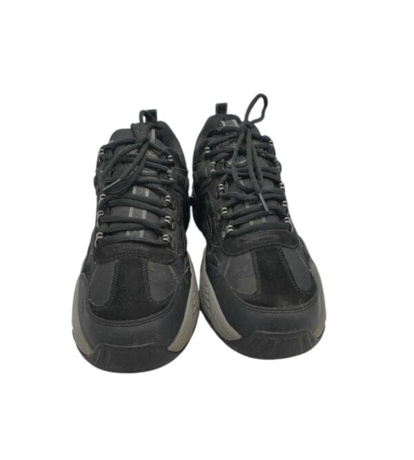 Adidasi barbati Skechers 46, material textil, piele intoarsa, negru - imagine 3