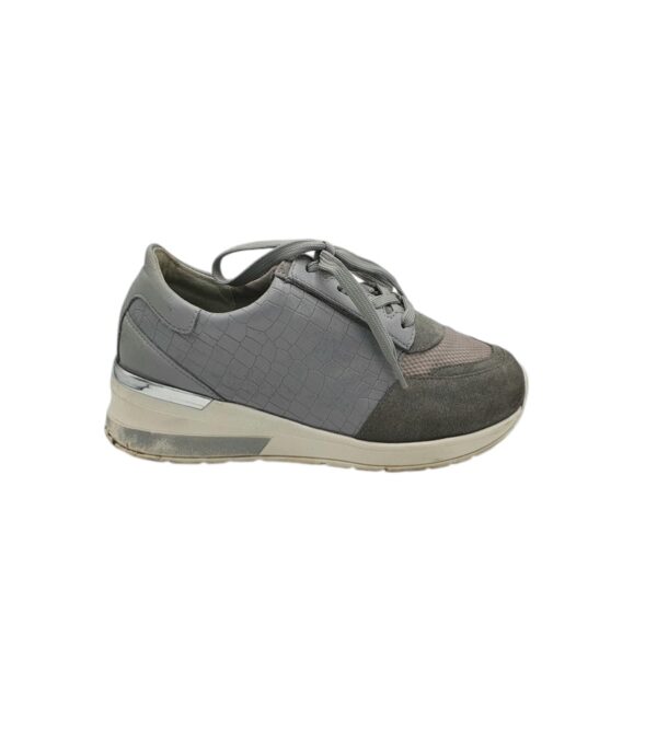 Adidasi dama Vitaform 41, piele, material textil, gri - imagine 1