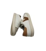 Adidasi dama Victoria 38, piele, alb, gri, maro - imagine 4