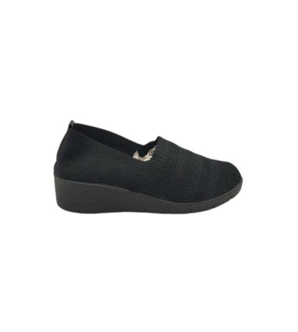Pantofi dama Naturela 41, material textil, negru - imagine 1