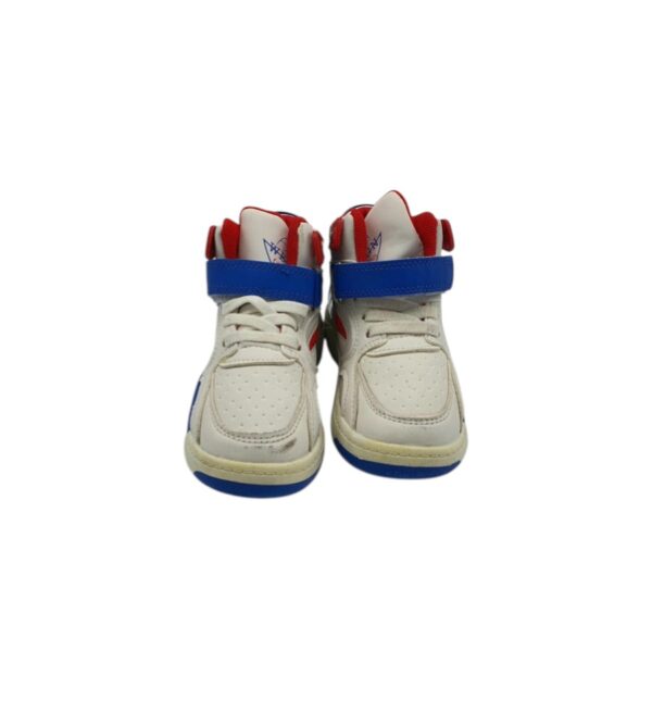 Adidasi copii 29, imitatie de piele,  alb albastru - imagine 3