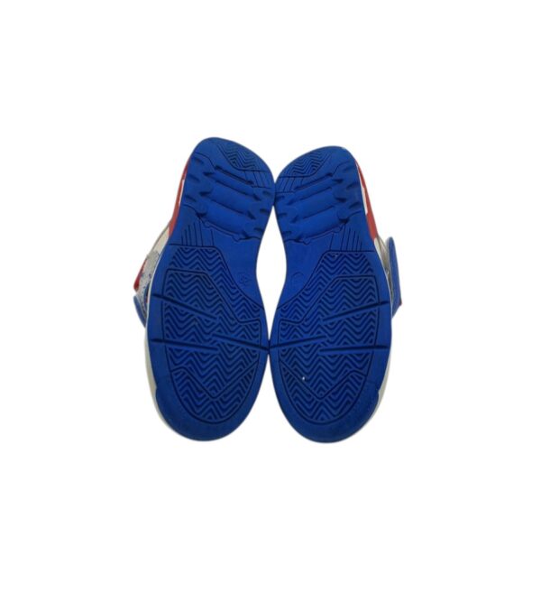 Adidasi copii 29, imitatie de piele,  alb albastru - imagine 5